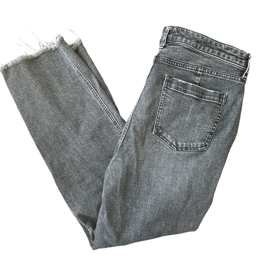 FREE PEOPLE Black Crvy Curvy Straight Leg Jeans Size 32 - Picture 2 of 4